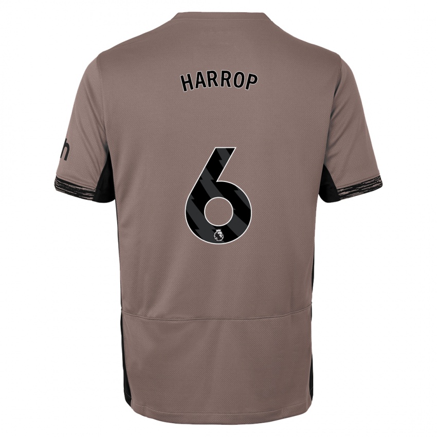 Kinder Kerys Harrop #6 Dunkelbeige Ausweichtrikot Trikot 2023/24 T-Shirt Belgien