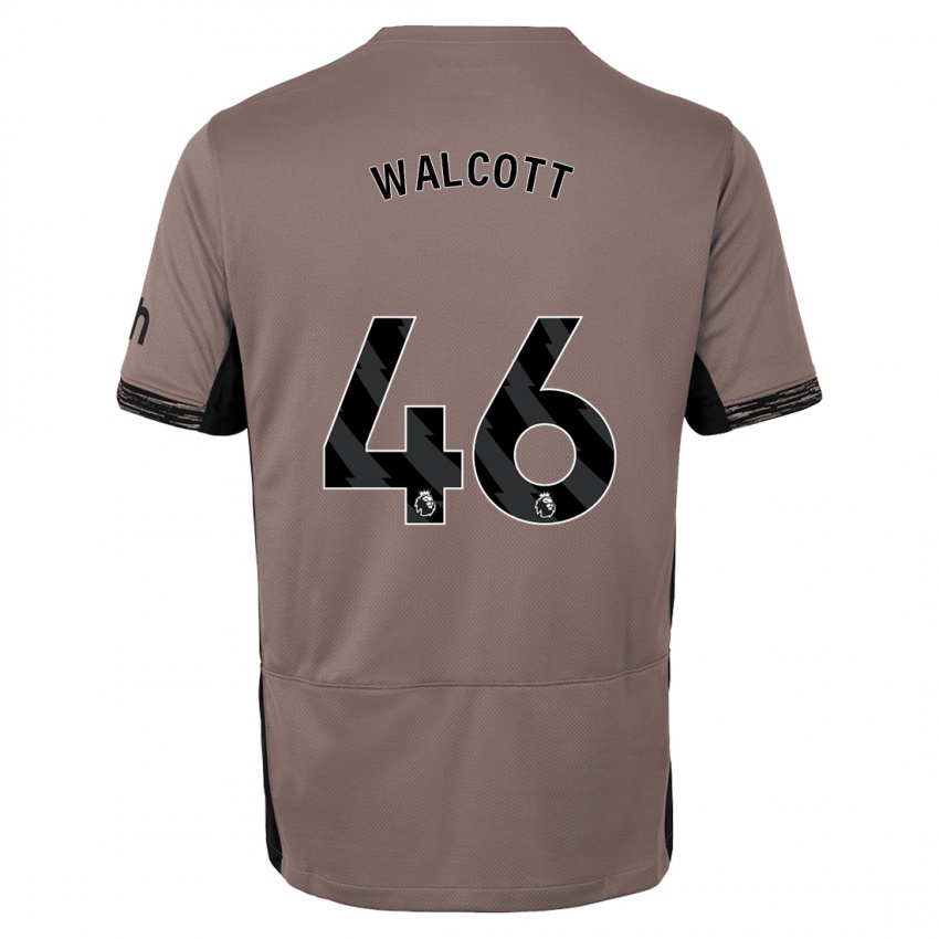 Kinder Malachi Fagan Walcott #46 Dunkelbeige Ausweichtrikot Trikot 2023/24 T-Shirt Belgien
