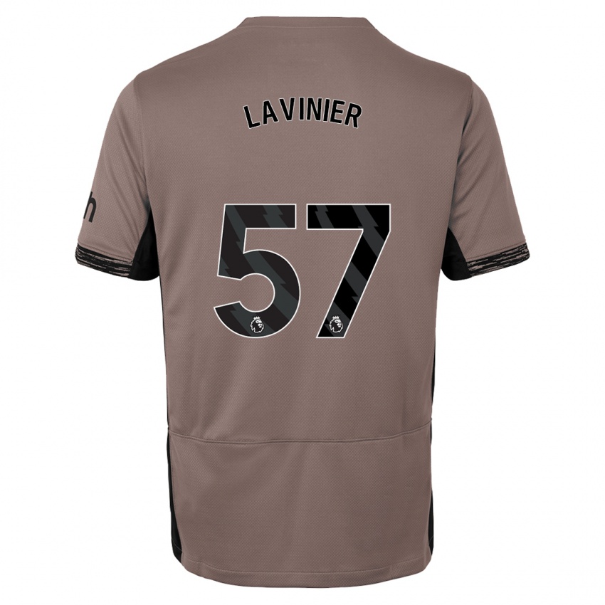 Kinder Marcel Lavinier #57 Dunkelbeige Ausweichtrikot Trikot 2023/24 T-Shirt Belgien