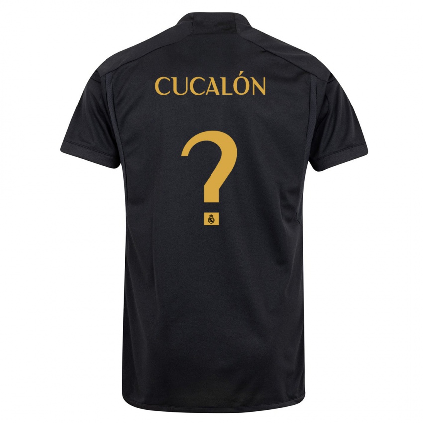 Kinder Marc Cucalón #0 Schwarz Ausweichtrikot Trikot 2023/24 T-Shirt Belgien