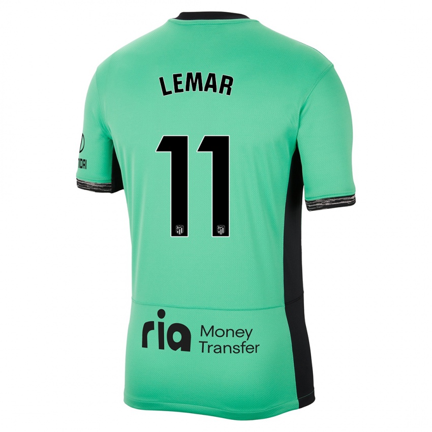 Kinder Thomas Lemar #11 Frühlingsgrün Ausweichtrikot Trikot 2023/24 T-Shirt Belgien