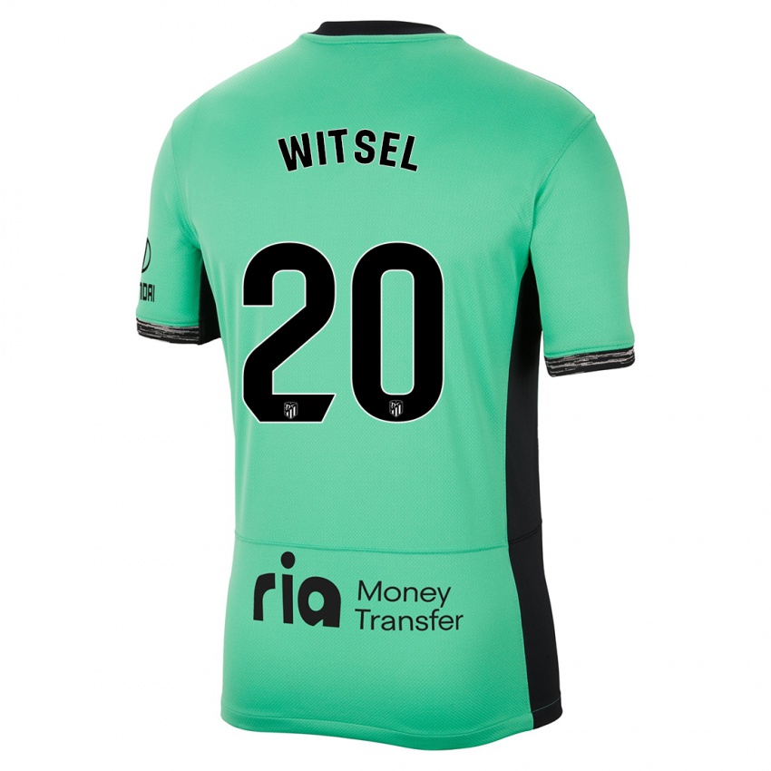 Kinder Axel Witsel #20 Frühlingsgrün Ausweichtrikot Trikot 2023/24 T-Shirt Belgien