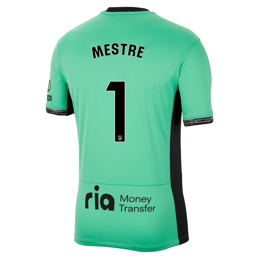 Kinderen Sergio Mestre #1 Lente Groen Thuisshirt Derde Tenue 2023/24 T-Shirt België