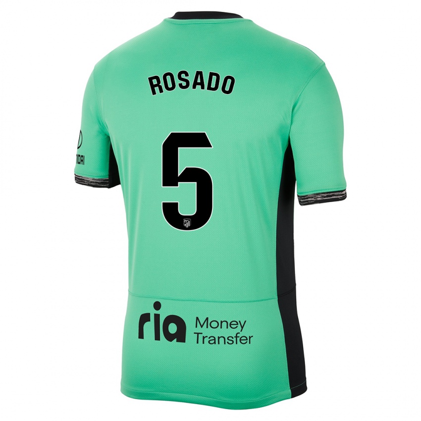 Kinder Diego Rosado #5 Frühlingsgrün Ausweichtrikot Trikot 2023/24 T-Shirt Belgien