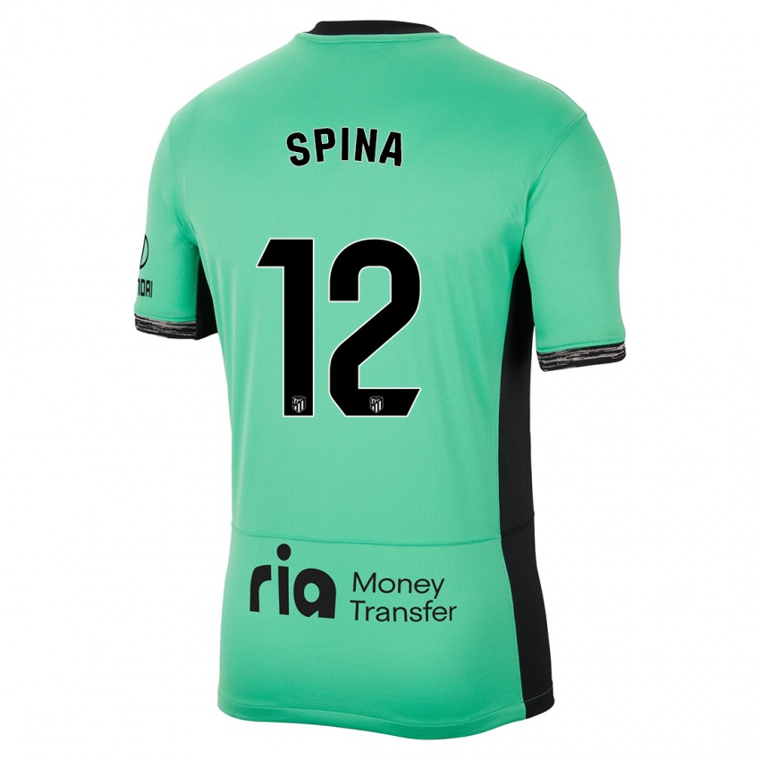 Kinder Gerónimo Spina #12 Frühlingsgrün Ausweichtrikot Trikot 2023/24 T-Shirt Belgien