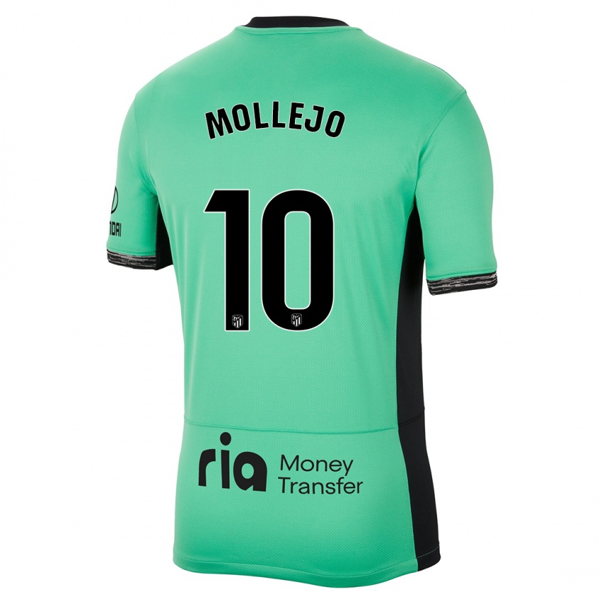 Kinder Victor Mollejo #10 Frühlingsgrün Ausweichtrikot Trikot 2023/24 T-Shirt Belgien