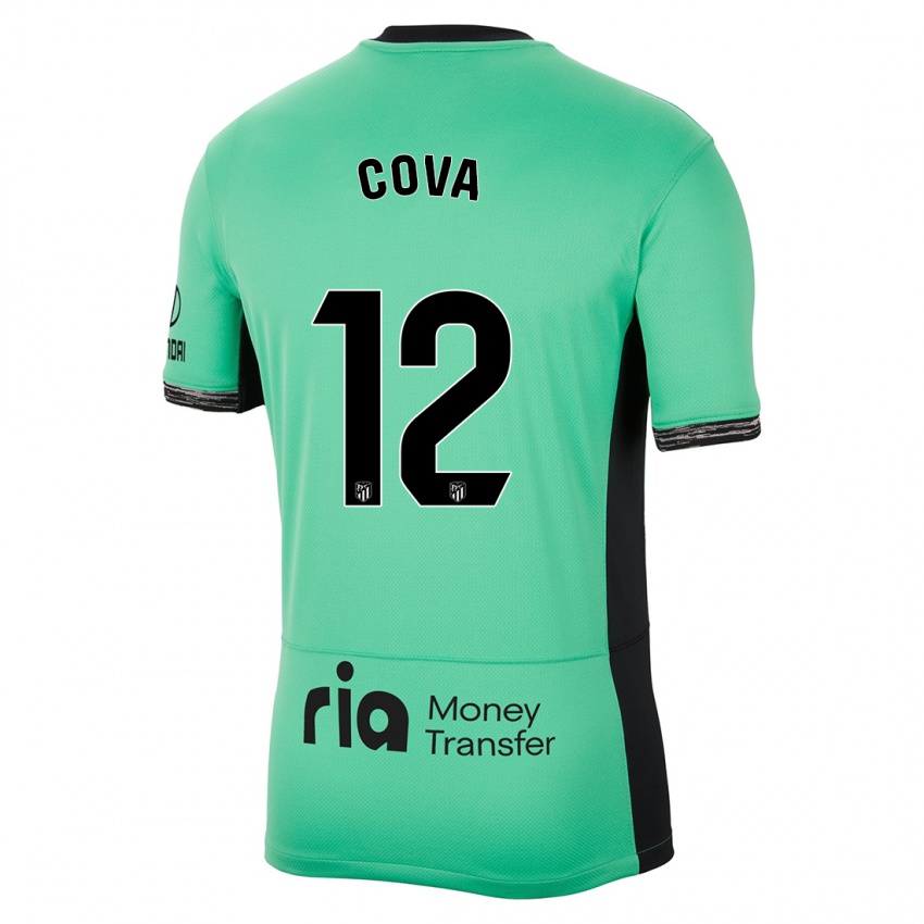 Kinder Adrian Cova #12 Frühlingsgrün Ausweichtrikot Trikot 2023/24 T-Shirt Belgien