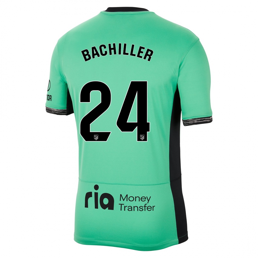 Kinder Iker Bachiller #24 Frühlingsgrün Ausweichtrikot Trikot 2023/24 T-Shirt Belgien