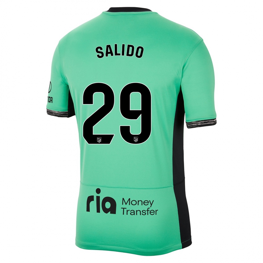Kinder Alberto Salido #29 Frühlingsgrün Ausweichtrikot Trikot 2023/24 T-Shirt Belgien