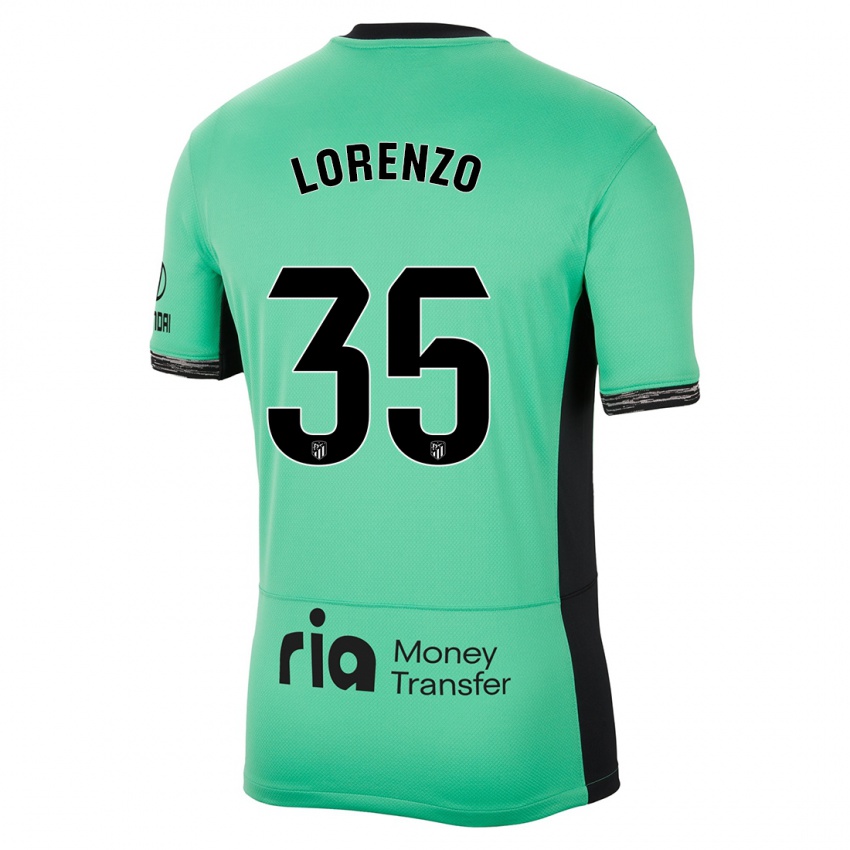 Kinder Diego Lorenzo #35 Frühlingsgrün Ausweichtrikot Trikot 2023/24 T-Shirt Belgien