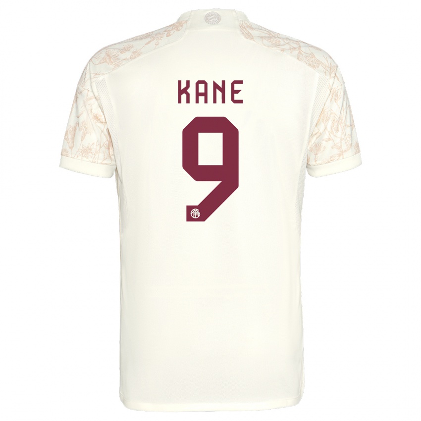 Kinder Harry Kane #9 Cremefarben Ausweichtrikot Trikot 2023/24 T-Shirt Belgien