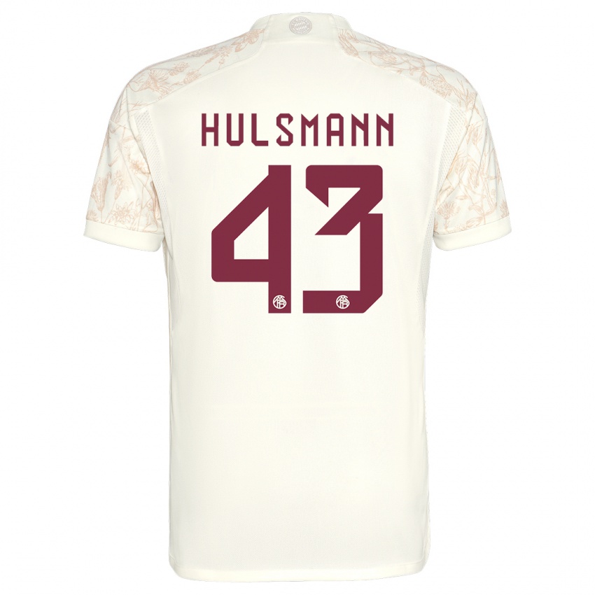 Kinderen Tom Hulsmann #43 Gebroken Wit Thuisshirt Derde Tenue 2023/24 T-Shirt België