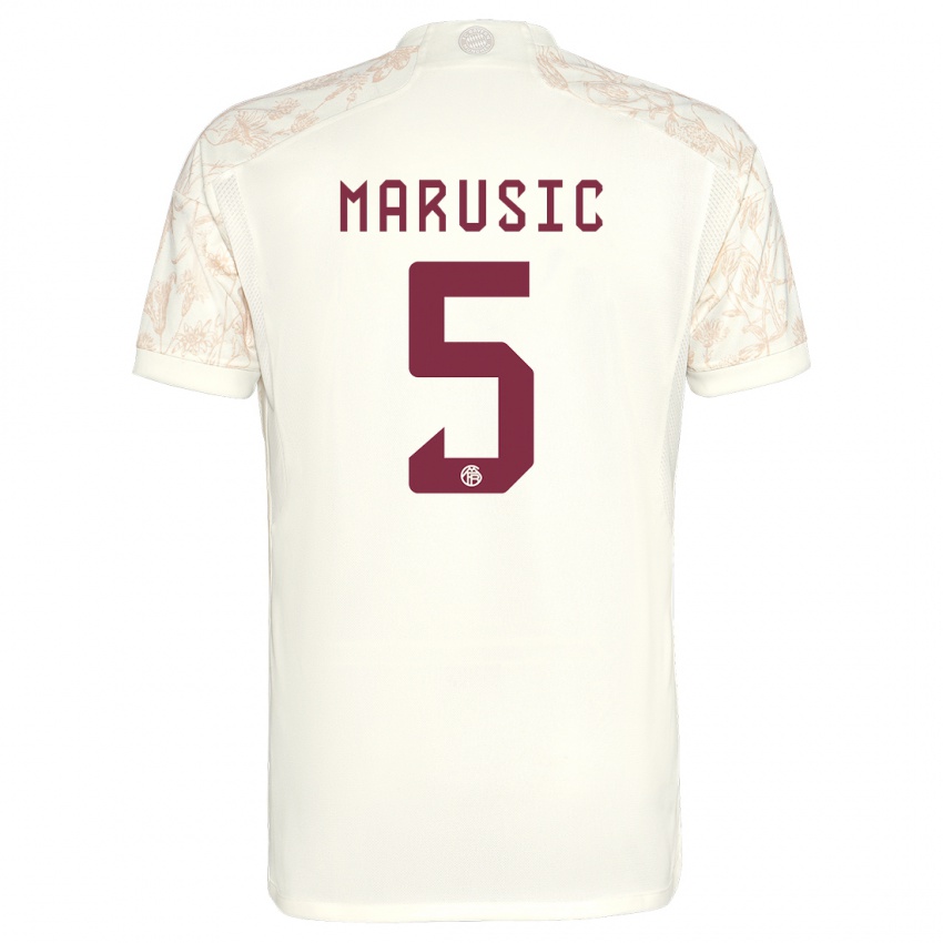 Kinder Gabriel Marusic #5 Cremefarben Ausweichtrikot Trikot 2023/24 T-Shirt Belgien