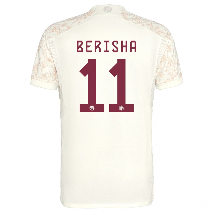Kinder Dion Berisha #11 Cremefarben Ausweichtrikot Trikot 2023/24 T-Shirt Belgien