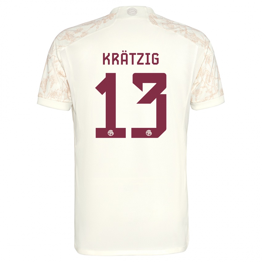 Kinder Frans Krätzig #13 Cremefarben Ausweichtrikot Trikot 2023/24 T-Shirt Belgien
