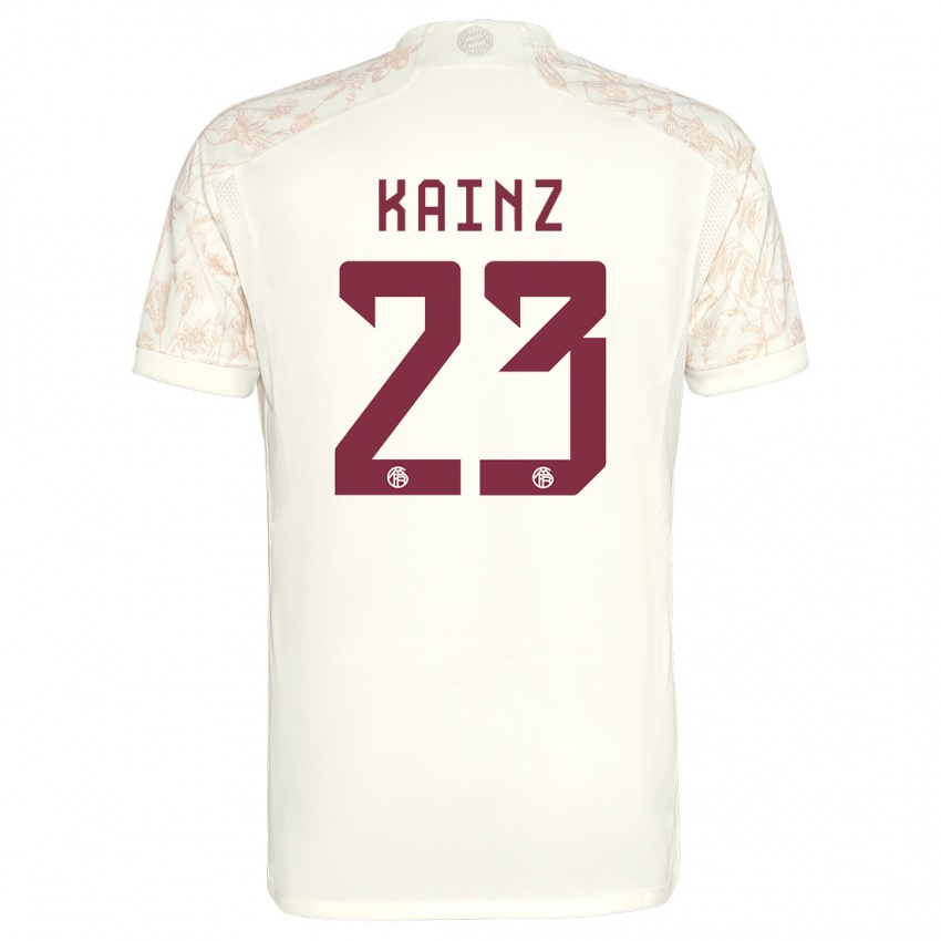 Enfant Maillot Manuel Kainz #23 Blanc Cassé Troisieme 2023/24 T-Shirt Belgique
