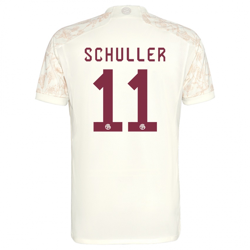 Kinder Lea Schuller #11 Cremefarben Ausweichtrikot Trikot 2023/24 T-Shirt Belgien