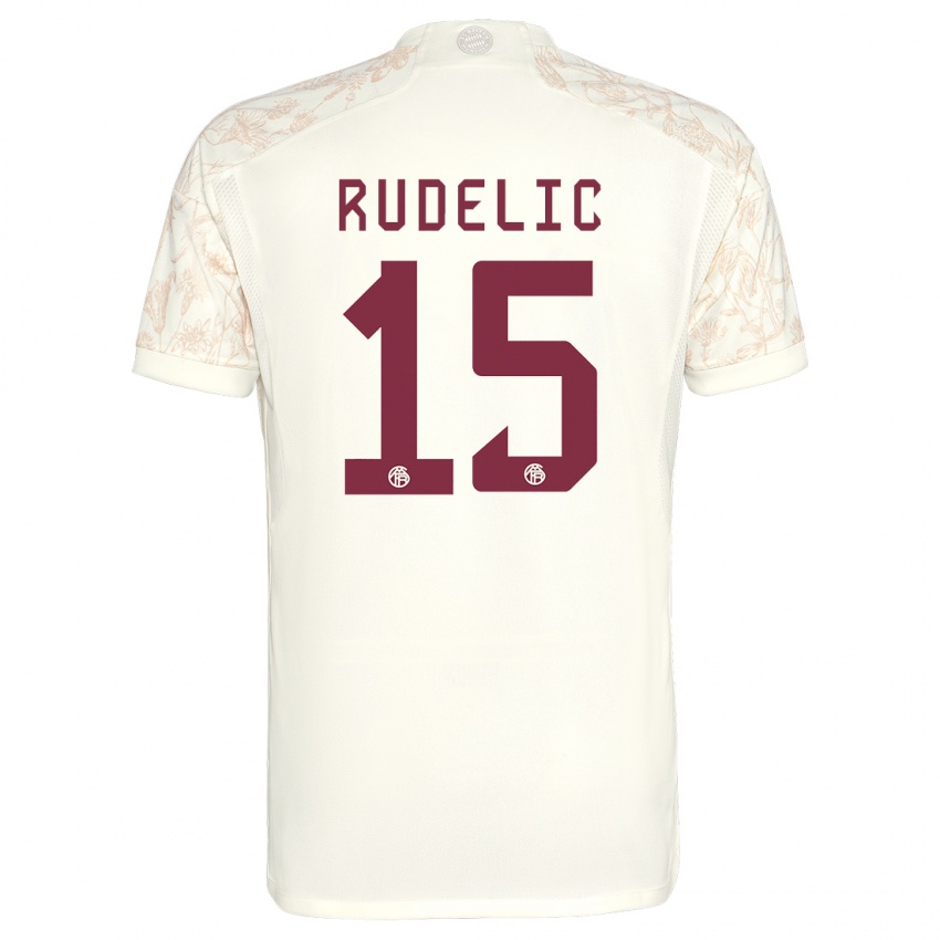 Kinder Ivana Rudelic #15 Cremefarben Ausweichtrikot Trikot 2023/24 T-Shirt Belgien