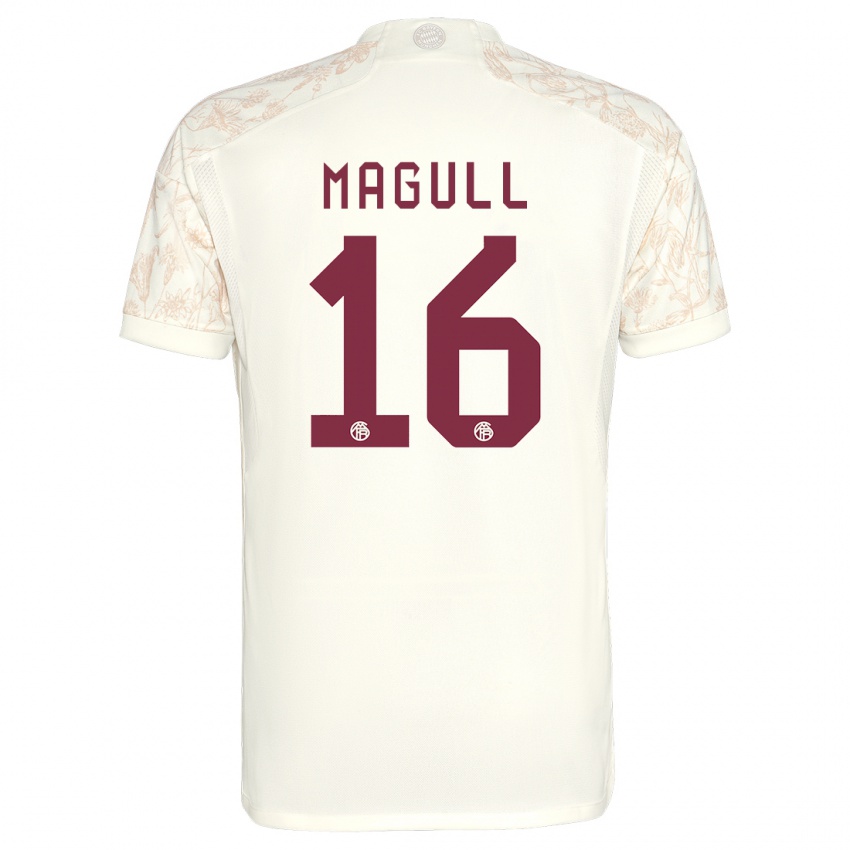 Kinder Lina Magull #16 Cremefarben Ausweichtrikot Trikot 2023/24 T-Shirt Belgien
