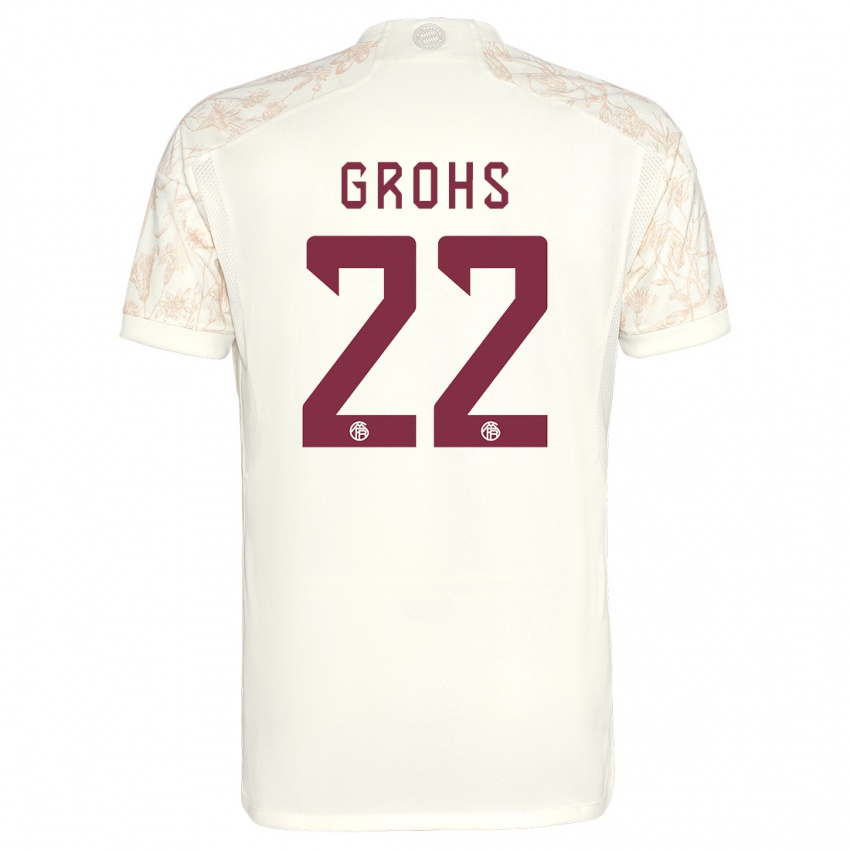Kinder Maria Luisa Grohs #22 Cremefarben Ausweichtrikot Trikot 2023/24 T-Shirt Belgien