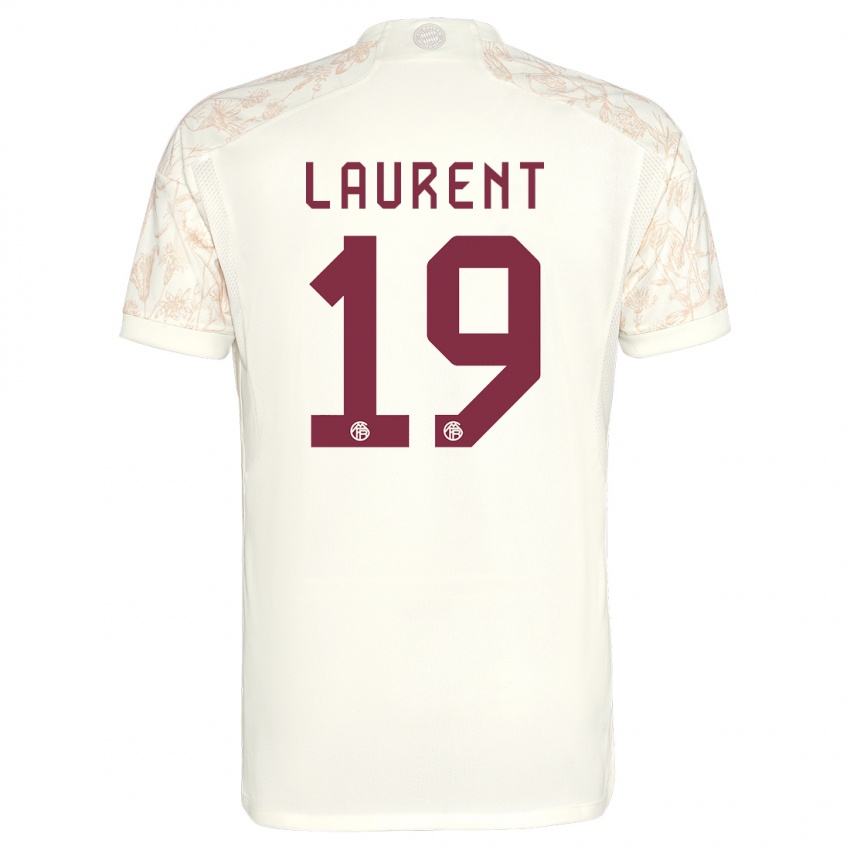 Kinder Emelyne Laurent #19 Cremefarben Ausweichtrikot Trikot 2023/24 T-Shirt Belgien