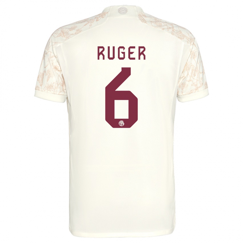 Kinder Kurt Ruger #6 Cremefarben Ausweichtrikot Trikot 2023/24 T-Shirt Belgien