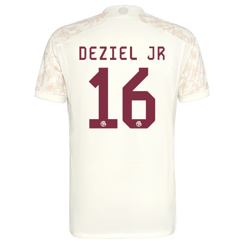Kinder Robert Deziel Jr #16 Cremefarben Ausweichtrikot Trikot 2023/24 T-Shirt Belgien