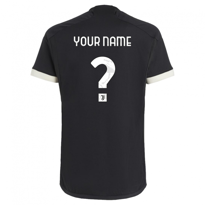 Enfant Maillot Votre Nom #0 Noir Troisieme 2023/24 T-Shirt Belgique