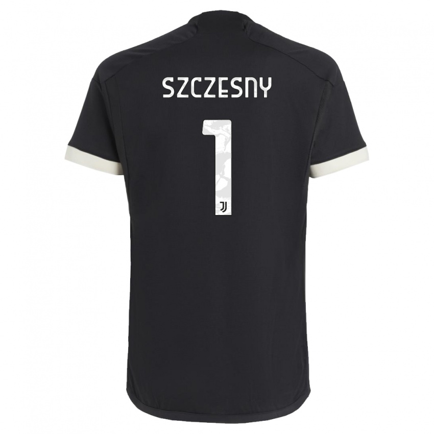 Kinder Wojciech Szczesny #1 Schwarz Ausweichtrikot Trikot 2023/24 T-Shirt Belgien