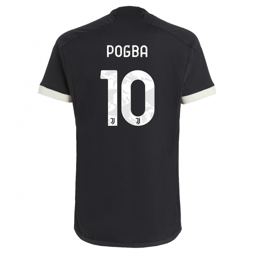 Enfant Maillot Paul Pogba #10 Noir Troisieme 2023/24 T-Shirt Belgique