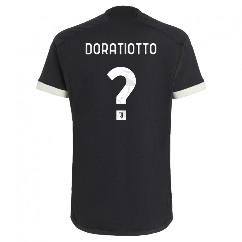 Kinderen Giulio Doratiotto #0 Zwart Thuisshirt Derde Tenue 2023/24 T-Shirt België