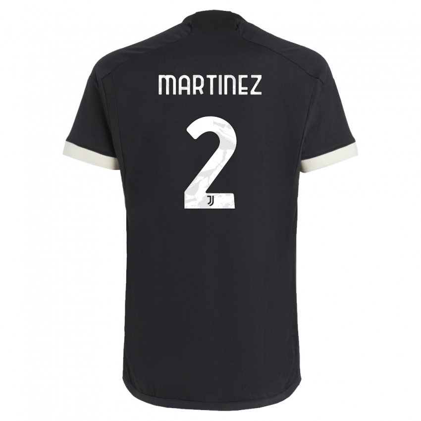 Kinder Bruno Martinez #2 Schwarz Ausweichtrikot Trikot 2023/24 T-Shirt Belgien