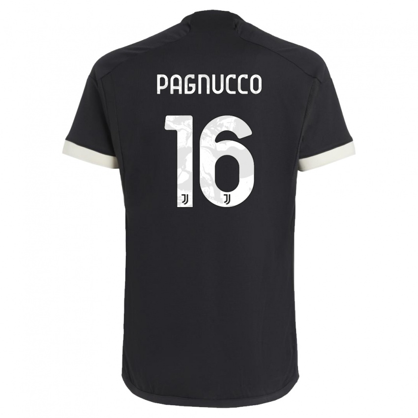 Kinderen Filippo Pagnucco #16 Zwart Thuisshirt Derde Tenue 2023/24 T-Shirt België