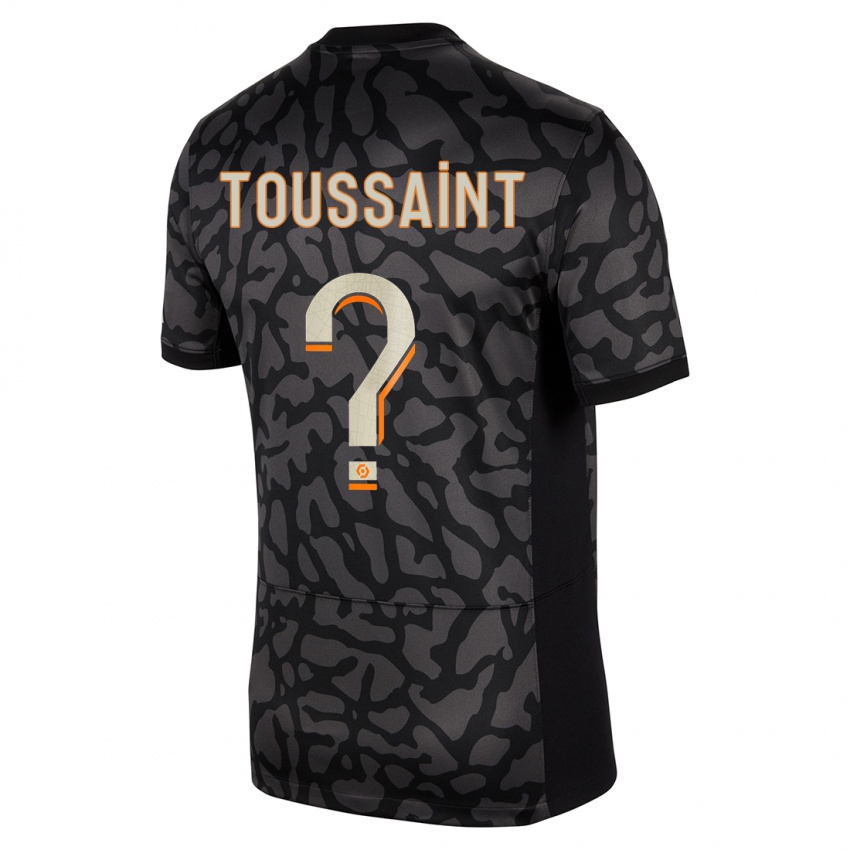 Kinder Oceane Toussaint #0 Schwarz Ausweichtrikot Trikot 2023/24 T-Shirt Belgien