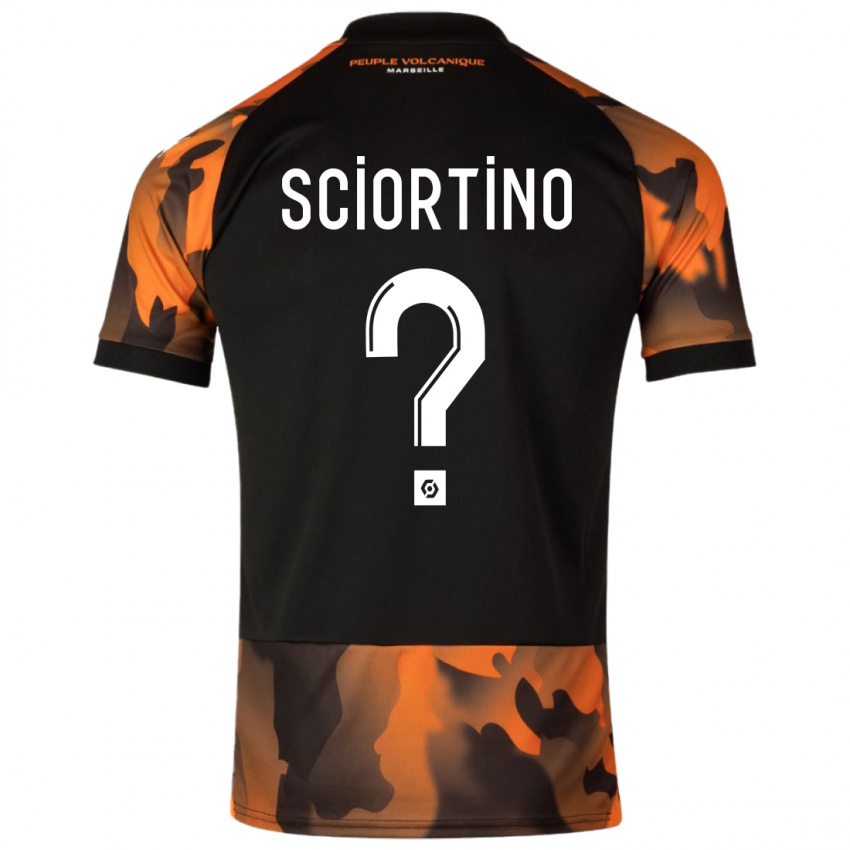 Kinder Paolo Sciortino #0 Schwarzorange Ausweichtrikot Trikot 2023/24 T-Shirt Belgien