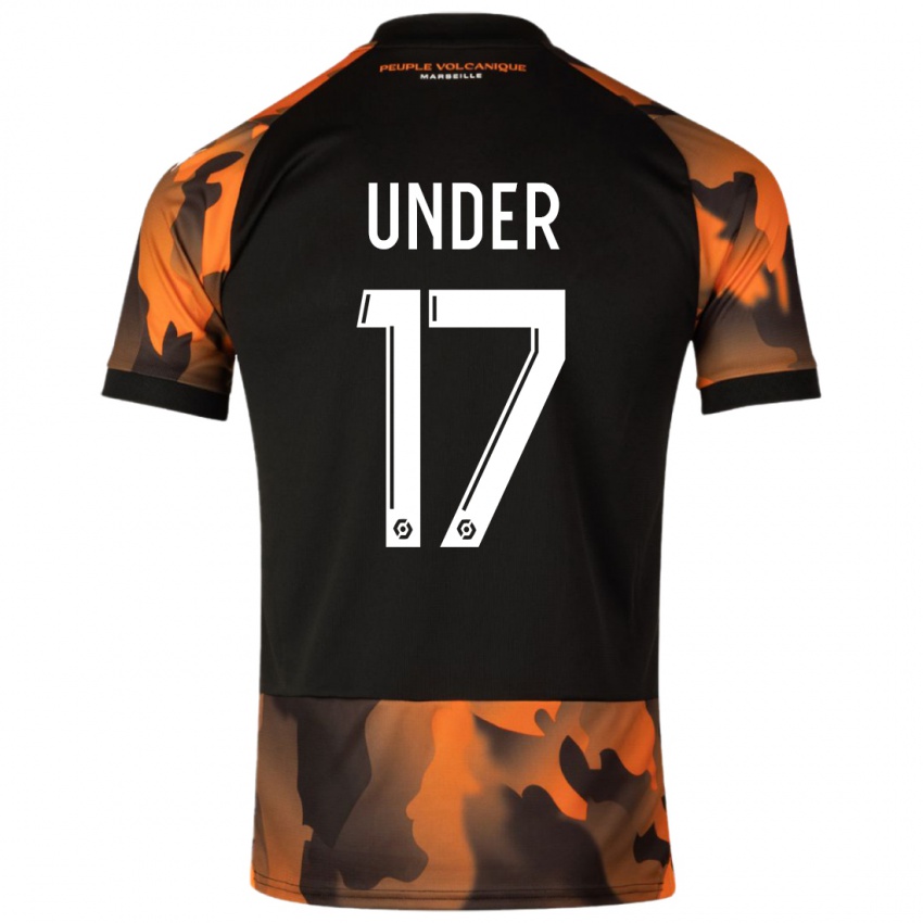 Kinderen Cengiz Under #17 Zwart Oranje Thuisshirt Derde Tenue 2023/24 T-Shirt België