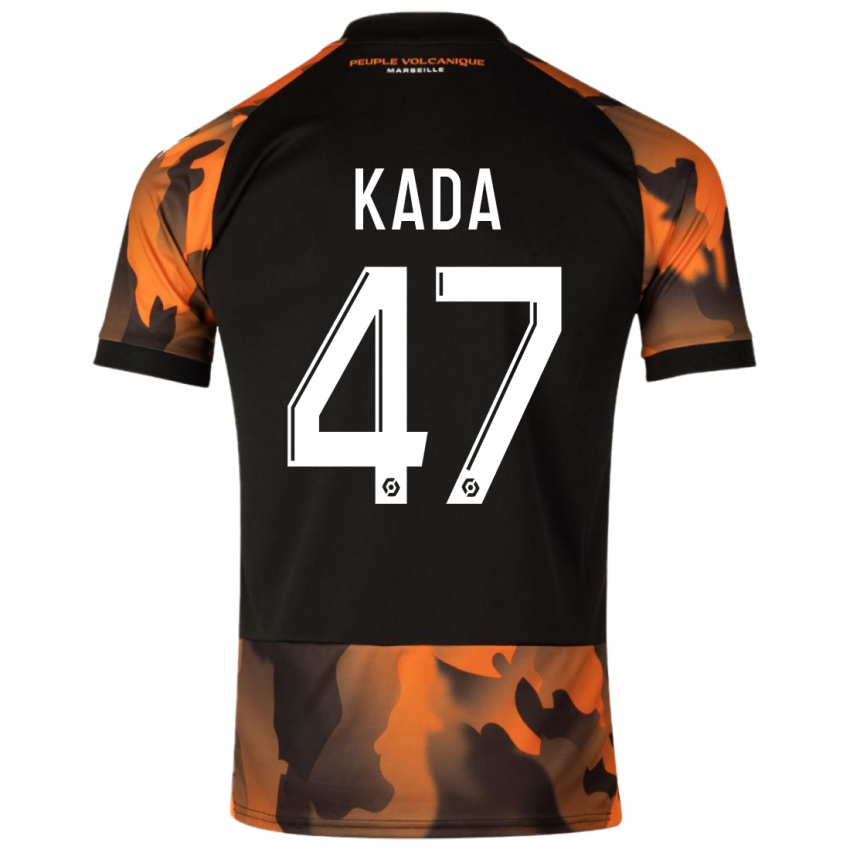 Kinderen Joakim Kada #47 Zwart Oranje Thuisshirt Derde Tenue 2023/24 T-Shirt België