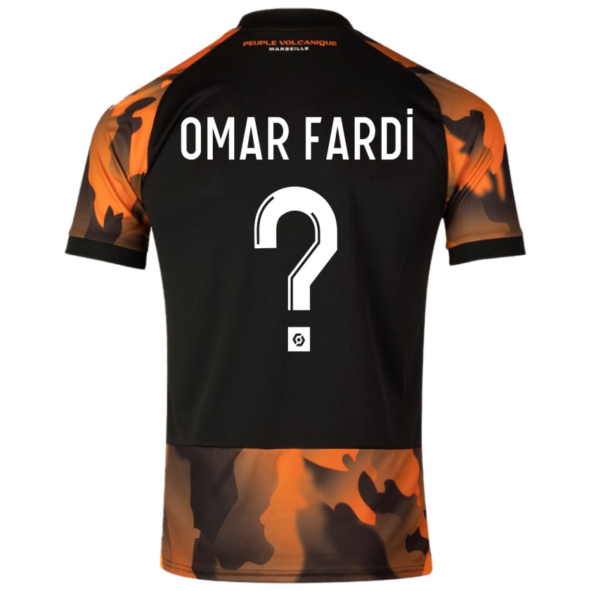 Kinder El Omar Fardi #0 Schwarzorange Ausweichtrikot Trikot 2023/24 T-Shirt Belgien