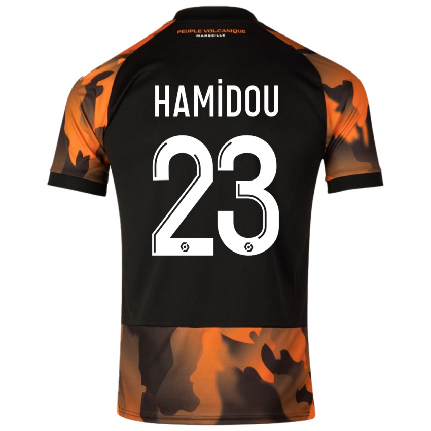 Kinder Jamila Hamidou #23 Schwarzorange Ausweichtrikot Trikot 2023/24 T-Shirt Belgien