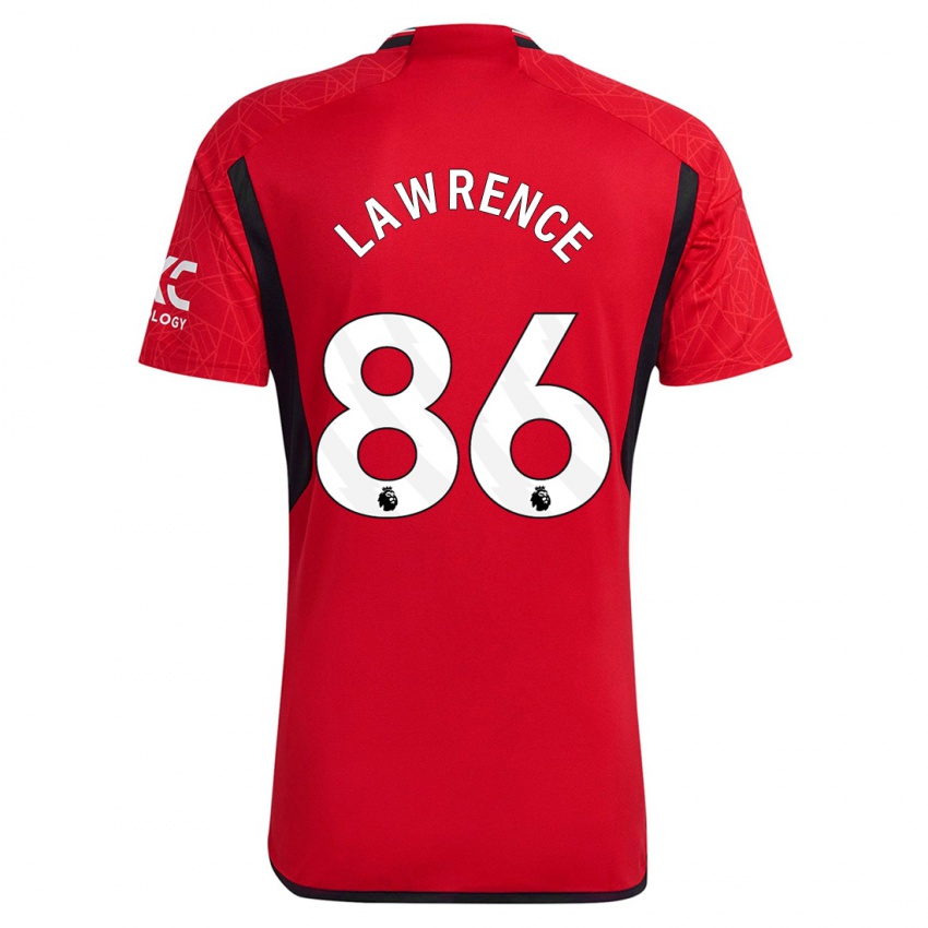 Heren Marcus Lawrence #86 Rood Thuisshirt Thuistenue 2023/24 T-Shirt België