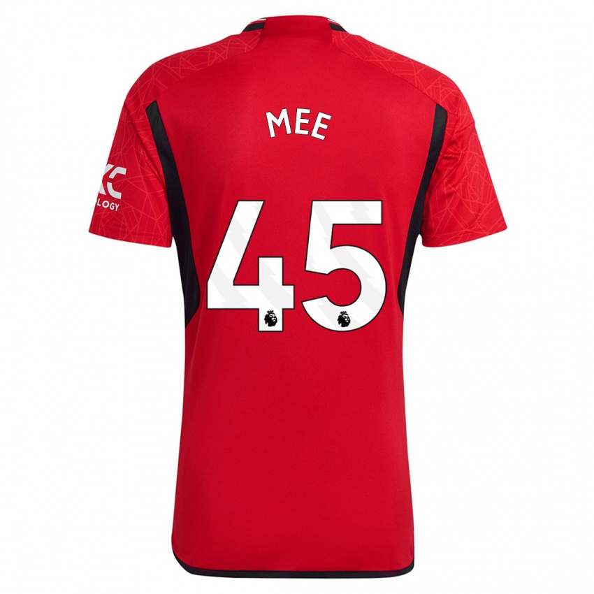 Herren Dermot Mee #45 Rot Heimtrikot Trikot 2023/24 T-Shirt Belgien