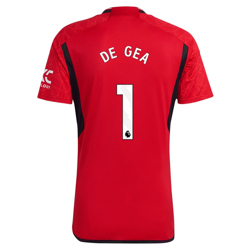 Herren David De Gea #1 Rot Heimtrikot Trikot 2023/24 T-Shirt Belgien