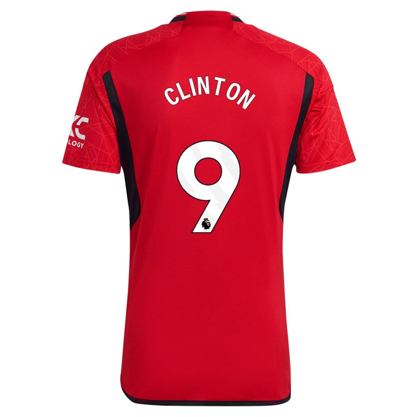 Herren Grace Clinton #9 Rot Heimtrikot Trikot 2023/24 T-Shirt Belgien