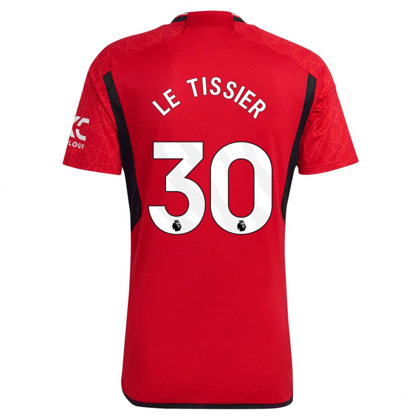 Herren Maya Le Tissier #30 Rot Heimtrikot Trikot 2023/24 T-Shirt Belgien
