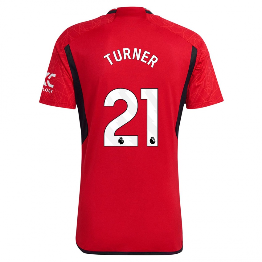 Herren Millie Turner #21 Rot Heimtrikot Trikot 2023/24 T-Shirt Belgien