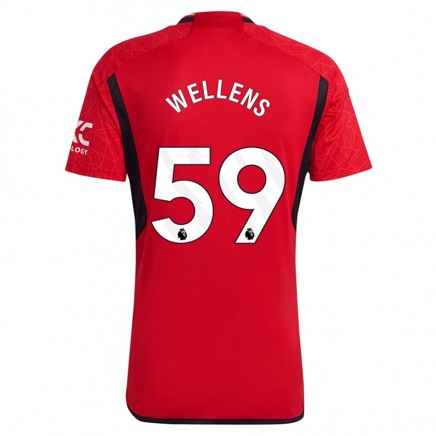 Herren Charlie Wellens #59 Rot Heimtrikot Trikot 2023/24 T-Shirt Belgien