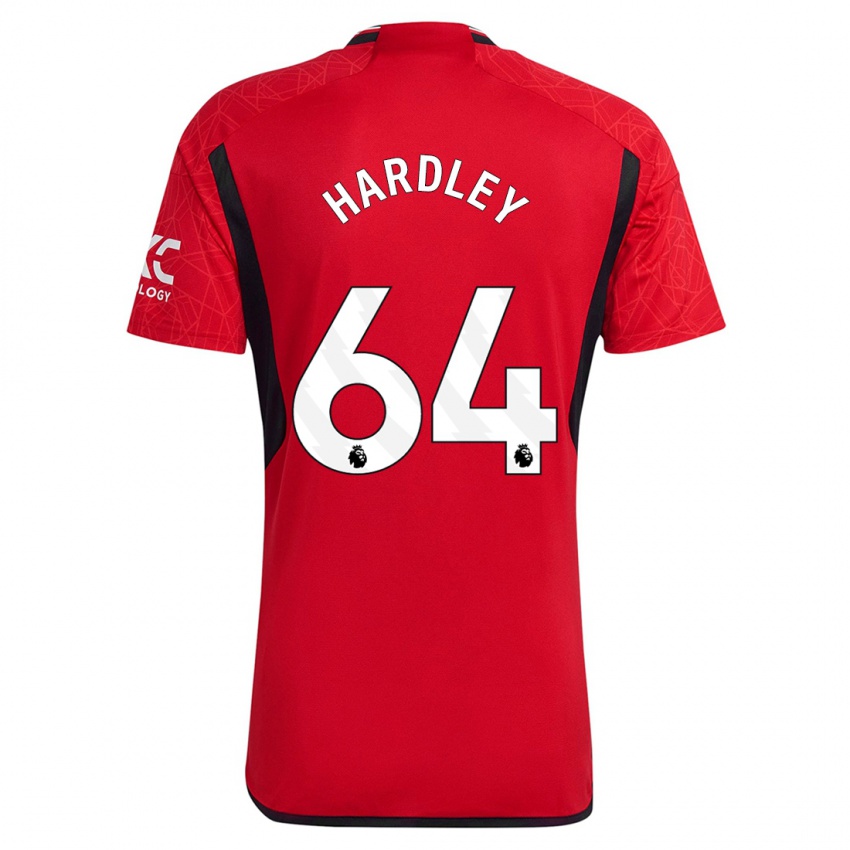 Heren Bjorn Hardley #64 Rood Thuisshirt Thuistenue 2023/24 T-Shirt België