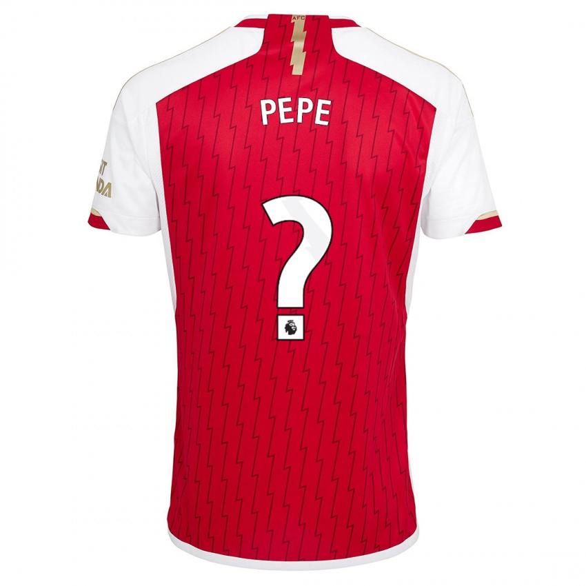 Herren Nicolas Pepe #0 Rot Heimtrikot Trikot 2023/24 T-Shirt Belgien