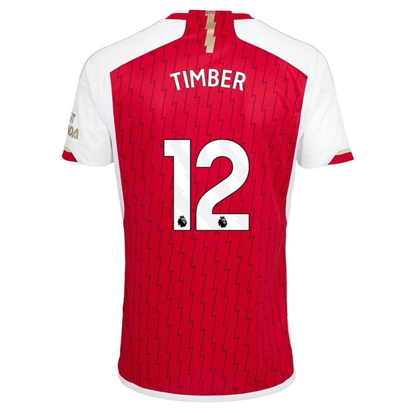 Herren Jurrien Timber #12 Rot Heimtrikot Trikot 2023/24 T-Shirt Belgien