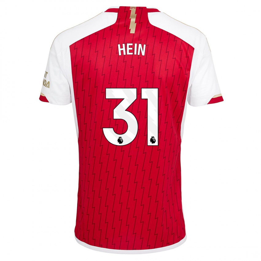 Herren Karl Hein #31 Rot Heimtrikot Trikot 2023/24 T-Shirt Belgien